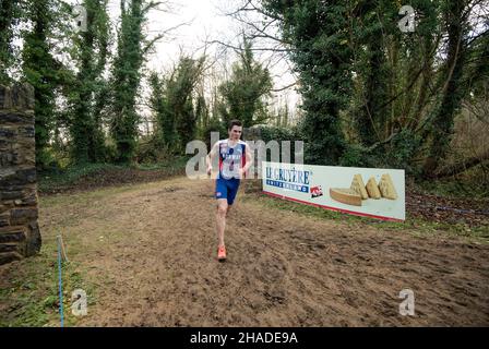 FINGAL-DUBLIN IRELAND 12 DEC 2021: Jakob Ingebrigtsen (Norvegia) ha vinto il concorso MEN senior al Campus Sport Ireland di Dublino il 12th dicembre 2021. Foto di Gary Mitchell/Alamy Live News Foto Stock