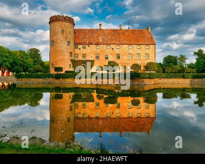 Castello di Vittskövle nel comune di Kristianstad, Scania, nel sud della Svezia. Foto Stock