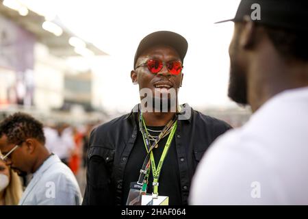 Abu Dhabi. 12th dicembre 2021. Usain Bolt durante la Formula 1 Etihad Airways Abu Dhabi Grand Prix 2021, 22th round del FIA Formula uno World Championship 2021 dal 10 al 12 dicembre 2021 sul circuito di Yas Marina, a Yas Island, Abu Dhabi - Photo DPPI Foto Stock