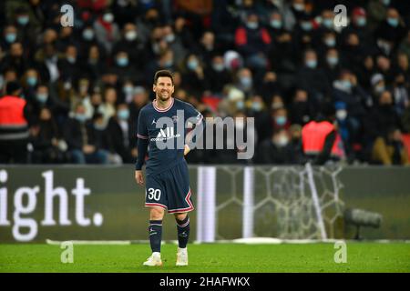 Parigi, Francia. 12th Dic 2021. Lionel messi - PSG vs AS Monaco in Parc des Princes, Parigi, Francia, il 13 dicembre 2021. (Foto di Lionel Urman/Sipa USA) Credit: Sipa USA/Alamy Live News Foto Stock