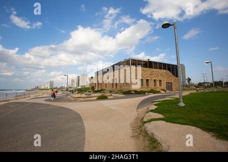 Israele, Tel Aviv, Museo di Etzel movimento di liberazione Irgun Tzvai Leumi, literarily Nazionale Movimento militare, in una vecchia casa araba che è stato Foto Stock