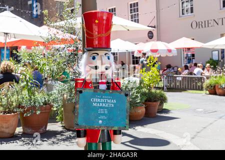 Australia Natale, mercatini di Natale nella zona Rocks di Sydney, NSW, Australia Foto Stock