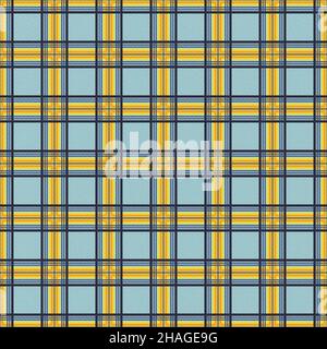 Disegno in tessuto con motivo colorato senza cuciture in tartan. Fondo in plaid testurizzato. Illustrazione di alta qualità Foto Stock
