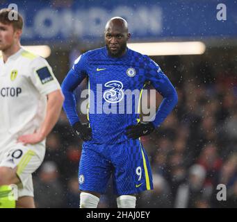 11 dicembre - Chelsea contro Leeds United - Premier League - Stamford Bridge Romelu Lukaku durante la partita della Premier League a Stamford Bridge. Picture Credit : © Mark Pain / Alamy Live News Foto Stock