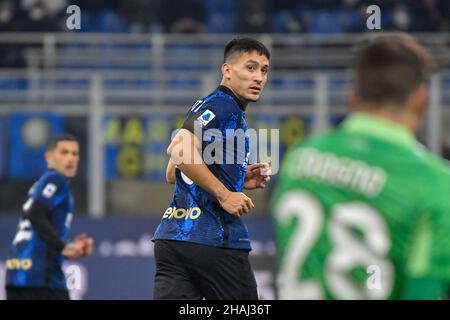 Milano, Italia. 12th Dic 2021. Martin Satriano dell'Inter ha visto durante la serie un incontro tra Inter e Cagliari a Giuseppe Meazza di Milano. (Photo Credit: Gonzales Photo/Alamy Live News Foto Stock