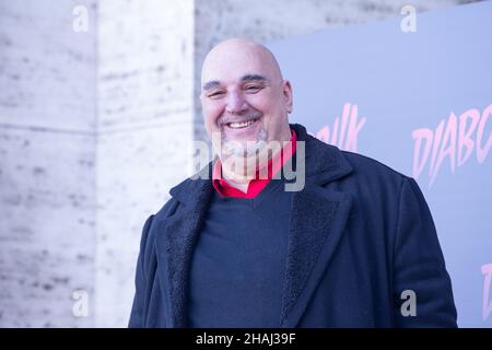 13 dicembre 2021, Roma, RM, Italia: Antonino Iuorio partecipa alla fotocall del film 'Diabolik' a Roma (Credit Image: © Matteo Nardone/Pacific Press via ZUMA Press Wire) Foto Stock