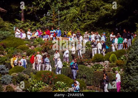 Butchart giardini in Victoria British Columbia Canada Foto Stock