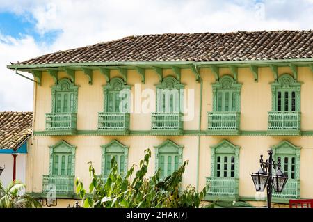 Sonson, Antioquia / Colombia - 19 novembre 2021. Sonsón è uno dei comuni di Antioquia con la maggior parte dei musei del dipartimento Foto Stock