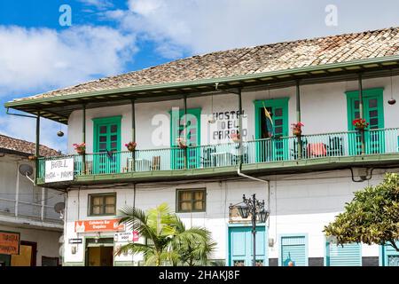 Sonson, Antioquia / Colombia - 19 novembre 2021. Sonsón è uno dei comuni di Antioquia con la maggior parte dei musei del dipartimento Foto Stock