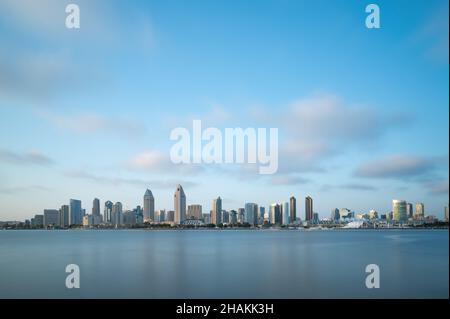 Centro di San Diego California Stati Uniti lungo panorama esposizione Foto Stock