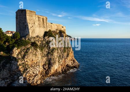 Forte di San Lorenzo (Forte Lovrjenac) a Dubrovnik, Croazia Foto Stock