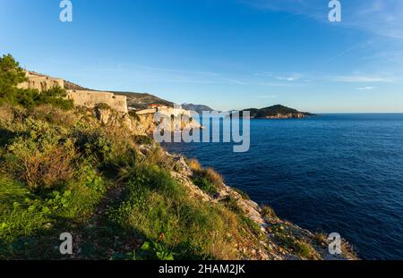 Forte di San Lorenzo (Forte Lovrjenac) a Dubrovnik, Croazia Foto Stock