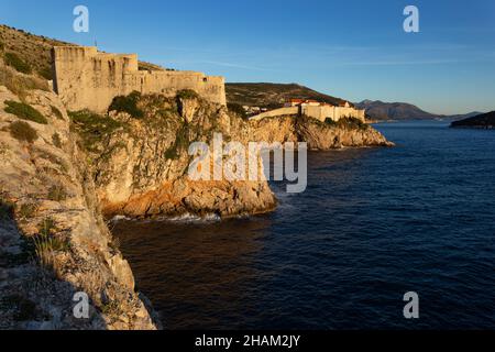 Forte di San Lorenzo (Forte Lovrjenac) a Dubrovnik, Croazia Foto Stock