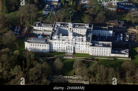 Vista aerea del Trent Building, parte della Nottingham University Foto Stock