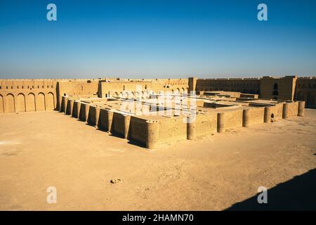 Fortezza storica di al-Ukhaidir vicino a Karbala in Iraq Foto Stock