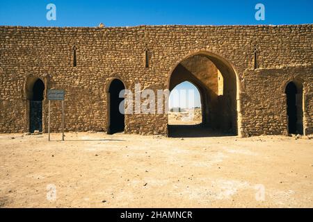 Fortezza storica di al-Ukhaidir vicino a Karbala in Iraq Foto Stock