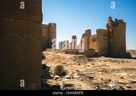 Fortezza storica di al-Ukhaidir vicino a Karbala in Iraq Foto Stock