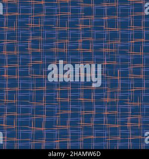 Un astratto disegno vettoriale a scacchi della marina Illustrazione Vettoriale