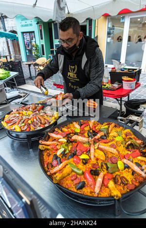 Mercato settimanale a Draguignan, Francia Foto Stock
