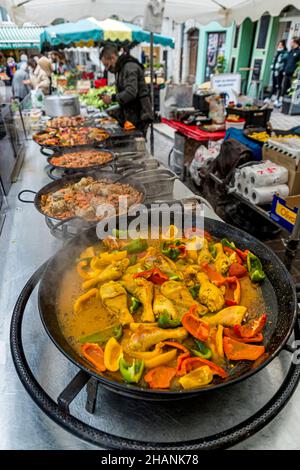 Mercato settimanale a Draguignan, Francia Foto Stock
