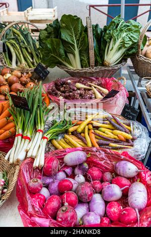 Mercato settimanale a Draguignan, Francia Foto Stock