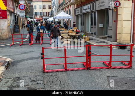 Mercato settimanale a Draguignan, Francia Foto Stock