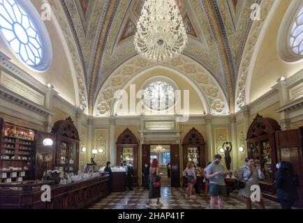 Ufficio del profumo Santa Maria Novella. Officina profumo-Farmaceutica. Firenze. Italia. Foto Stock