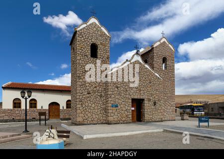 Chiesa di San Antonio de los Cobres, Argentina Foto Stock