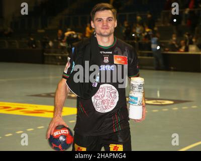 Dutch Handball Player Kay Smems SC Magdeburg Handball EHF European League Season 2021-22 SC Magdeburg - RK Nexe Na Ice Foto Stock