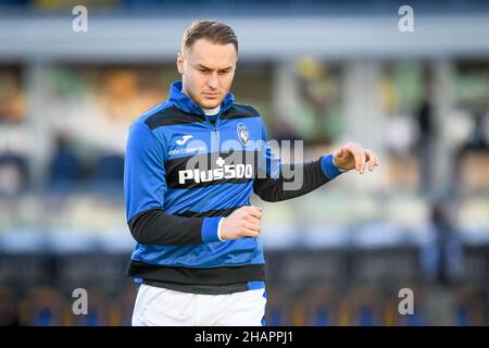 Verona, Italia. 12th Dic 2021. Atalanta's Teun Koopmeiners ritratto durante Hellas Verona FC vs Atalanta BC, campionato italiano di calcio A partita a Verona, Italia, Dicembre 12 2021 Credit: Independent Photo Agency/Alamy Live News Foto Stock