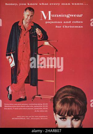 Dicembre 1964 'Playboy' Magazine pubblicità, USA Foto Stock