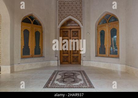 Toki Sarrafon Trading Dome nel centro di Bukhara, Uzbekistan Foto Stock