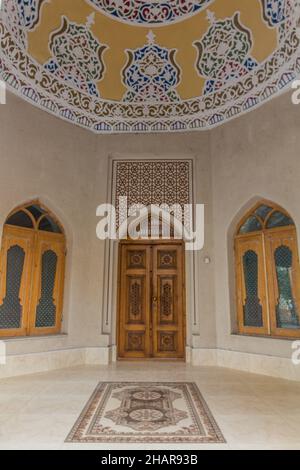 Toki Sarrafon Trading Dome nel centro di Bukhara, Uzbekistan Foto Stock