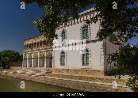 Emir's Summer Palace of Moon-like Stars Sitorai-Mokhi-Khosa vicino Bukhara, Uzbekistan Foto Stock