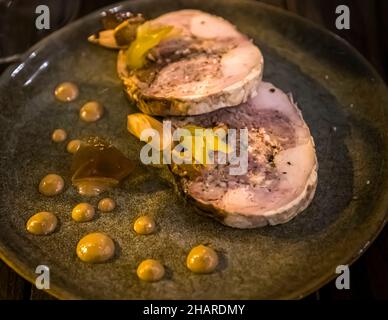 Ristorante Hestia a Bormes-les-Mimosas, Francia Foto Stock