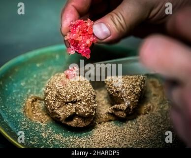 Ristorante Hestia a Bormes-les-Mimosas, Francia Foto Stock