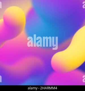 Modern Fluid 3D per sfondo e carta da parati, Abstract luce colorata olio pittura texture liquido Foto Stock