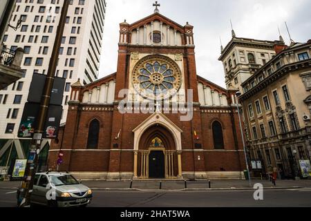 Cattedrale cattolica di San Giuseppe o Catedrala SF. Iosif a Bucarest, Romania Foto Stock