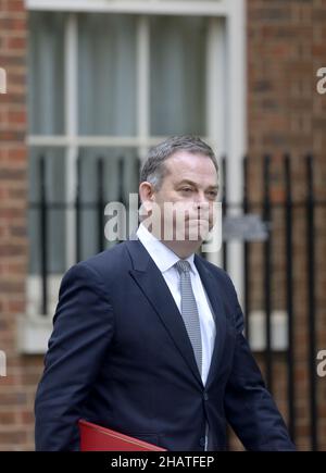 Nigel Adams MP (con: Selby e Ainsty) Ministro di Stato (Ministro senza portafoglio) a Downing Street, 14th dicembre 2021 Foto Stock