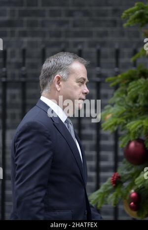Nigel Adams MP (con: Selby e Ainsty) Ministro di Stato (Ministro senza portafoglio) a Downing Street, 14th dicembre 2021 Foto Stock
