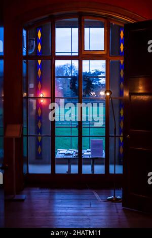 All'interno di Pitzhanger Manor, una casa di campagna inglese famosa come la casa dell'architetto neoclassico, Sir John Soane. Costruito tra il 1800 e il 1804, E. Foto Stock