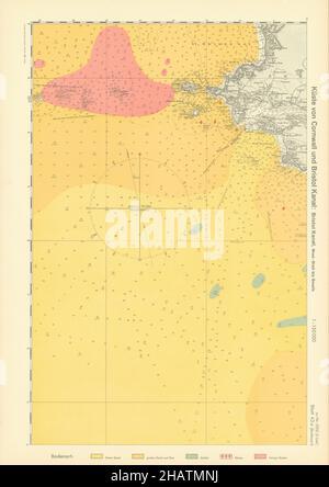 43a. Pembrokeshire costa Milford Haven St Bride's Bay KRIEGSMARINE Nazi mappa 1940 Foto Stock