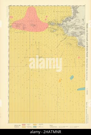 43b. Pembrokeshire costa Milford Haven St Bride's Bay KRIEGSMARINE Nazi mappa 1940 Foto Stock