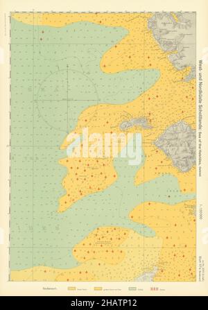 97a. Rum Skye canna Scozia Inverness-shire. MAPPA nazista KRIEGSMARINE 1940 Foto Stock