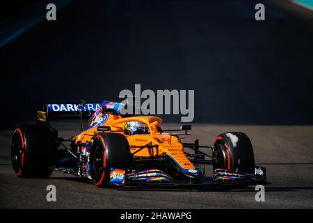 04 NORRIS Lando (gbr), McLaren, in azione durante i 14 test post-stagione dal 15 al 2021 dicembre 2021 sul circuito Yas Marina, a Yas Island, Abu Dhabi - Foto: Antonin Vincent/DPPI/LiveMedia Foto Stock