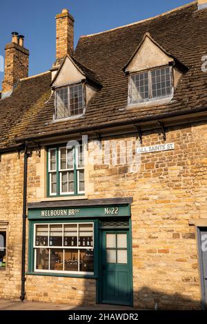 Regno Unito, Inghilterra, Lincolnshire Stamford, All Saints Street, vecchio birrificio Melbourn Foto Stock