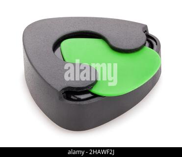 percorso del supporto per chitarra isolato su bianco Foto Stock