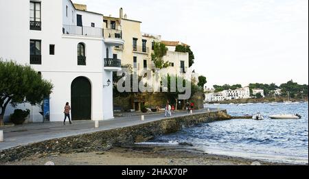 Vista panoramica di Cadaques, Costa Brava, Girona, Catalunya, Spagna, Europa Foto Stock