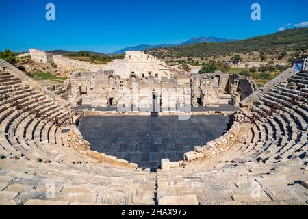 Teatro Antico nell'antica città licana di Patara, Turchia. Foto Stock