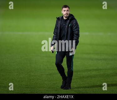 15th dicembre 2021; Victoria Park, Dingwall, Scozia, Scottish Premier League Football, Ross County versus Celtic; Josip Juranovic di Celtic Foto Stock